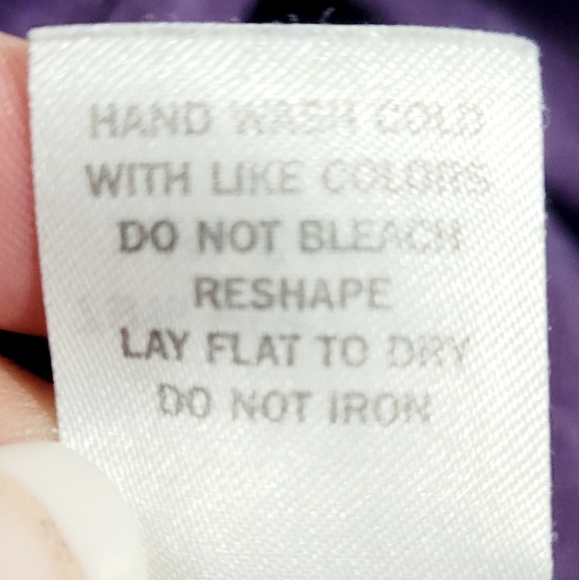 VANITY Women's Purple Burnout Long Sleeve Shirt Black Sparkle Cross Size L - Picture 9 of 9